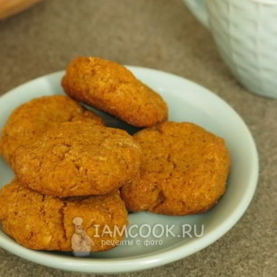 Рецепт печенья из тыквы и овсяных хлопьев