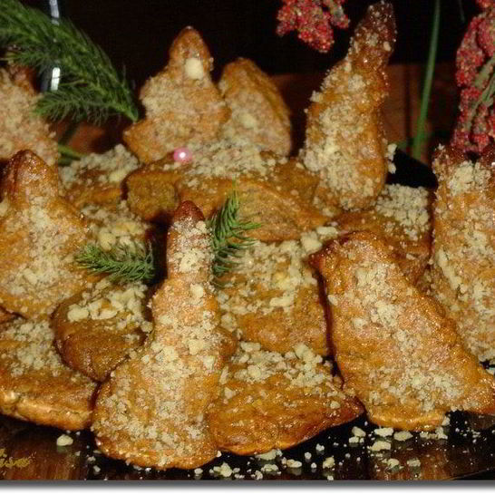 Рецепт рождественского печенья с медом и орехами меломакарона