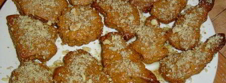 рождественское печенье с медом и орехами меломакарона. Шаг 8