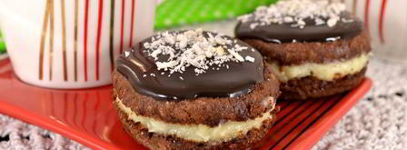 шоколадное печенье с кокосовым кремом. Шаг 14