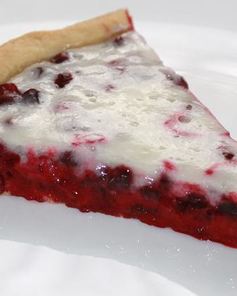 Брусничный пирог на песочном тестое