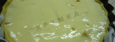 быстрый яблочный пирог с творожной заливкой. Шаг 12