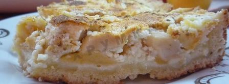 быстрый яблочный пирог с творожной заливкой. Шаг 14