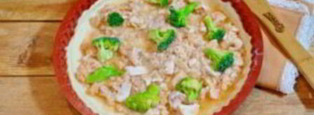 киш с лососем и брокколи. Шаг 6