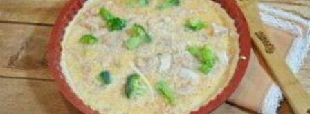 киш с лососем и брокколи. Шаг 7