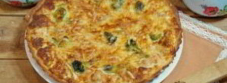 киш с лососем и брокколи. Шаг 10