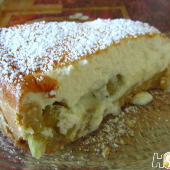 Рецепт открытого пирога с крыжовником и маскарпоне