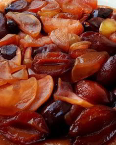 Открытый сливовый пирог