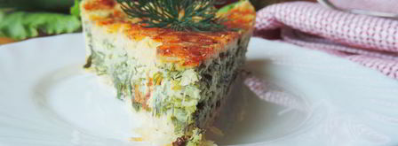 открытый творожный пирог с зеленью весенний. Шаг 12