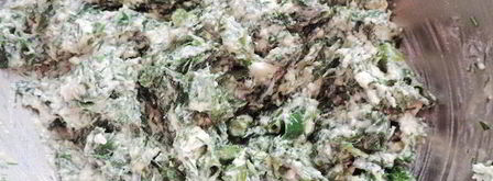 открытый творожный пирог с зеленью весенний. Шаг 6