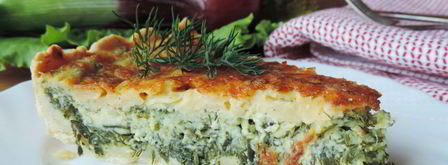 открытый творожный пирог с зеленью весенний. Шаг 11