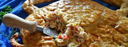 пирог из крабового мяса веселый крабик. Шаг 12