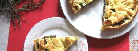 пирог из заварного теста с грибами. Шаг 14