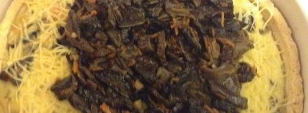 пирог с грибами и вялеными помидорами. Шаг 7