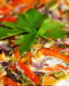 Пирог с луком-пореем