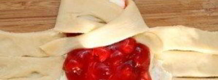 пирог с вишней из дрожжевого теста. Шаг 9