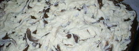 шоколадный пирог с творогом мраморный. Шаг 8