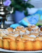 Сливовый пирог с безе