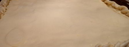 слоеный пирог с творогом и бананом. Шаг 8