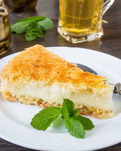 Восточный пирог с заварным кремом