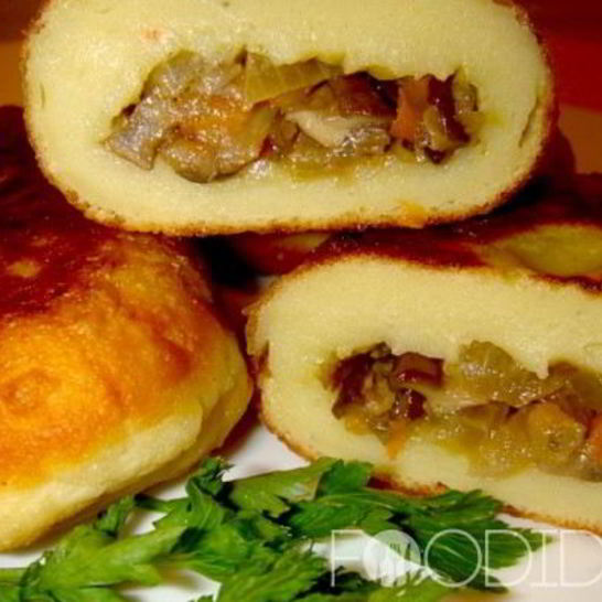 Рецепт картофельных пирожков с грибами