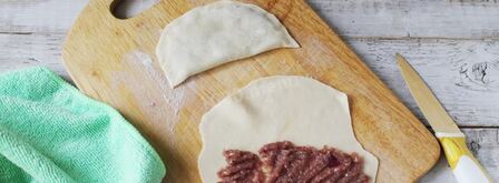 кутабы с мясом. Шаг 6