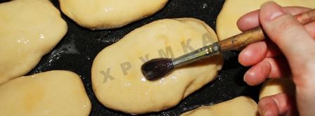 пирожки на сухом молоке дрожжевые в духовке. Шаг 24