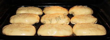 пирожки на сухом молоке дрожжевые в духовке. Шаг 26