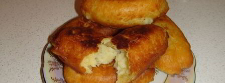 пирожки пышные с картофельной и капустной начинкой. Шаг 5