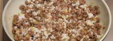 пирожки с фаршем и рисом. Шаг 5