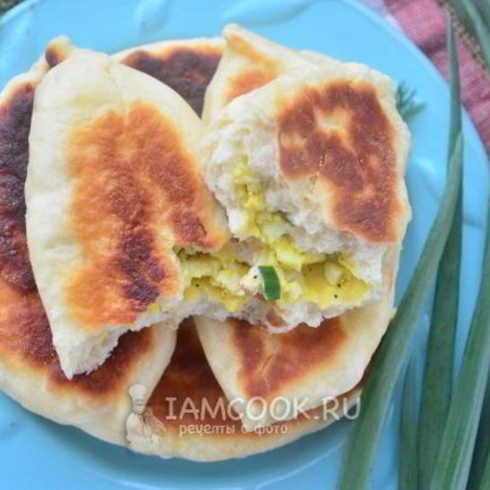 Рецепт пирожков с луком и яйцом на кефире
