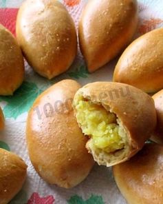 Пирожки с начинкой из картофеля на кефире