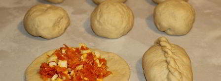 пирожки с яйцами и морковью. Шаг 6