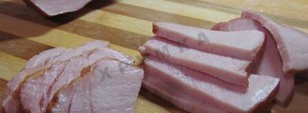 пирожки слоеные конвертики с сыром и ветчиной. Шаг 4