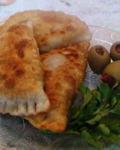 Постные жареные пирожки с тыквой и каперсами