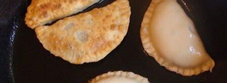 постные жареные пирожки с тыквой и каперсами. Шаг 9