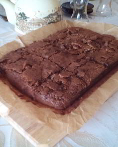 Брауни домашний с белым шоколадом