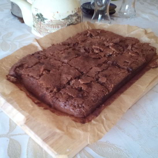 Рецепт брауни домашнего с белым шоколадом