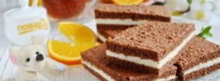 детское пирожное kinder milk. Шаг 18