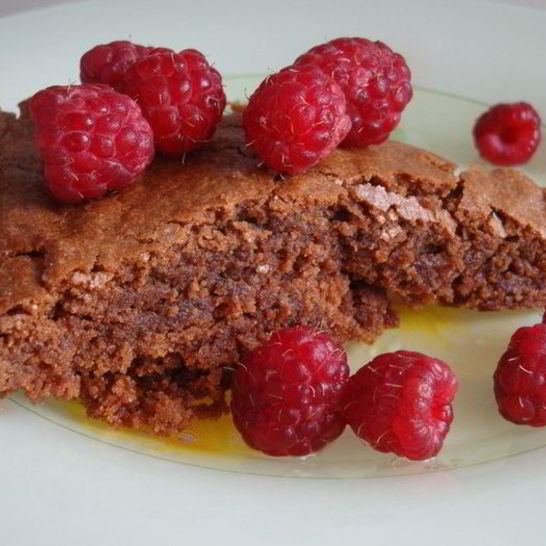 Рецепт малинового брауни