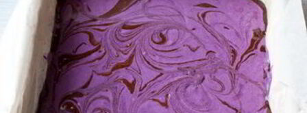 мраморные брауни с сырно-черничной прослойкой. Шаг 8