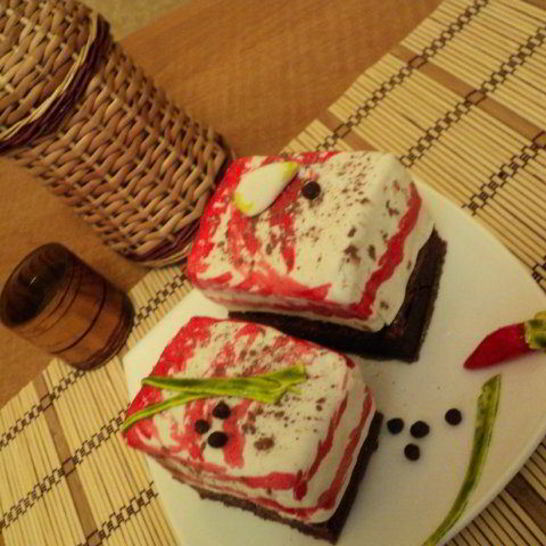 Рецепт пирожного бутерброд с салом