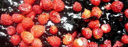 пирожное с черничным киселем, земляникой и сливками. Шаг 5