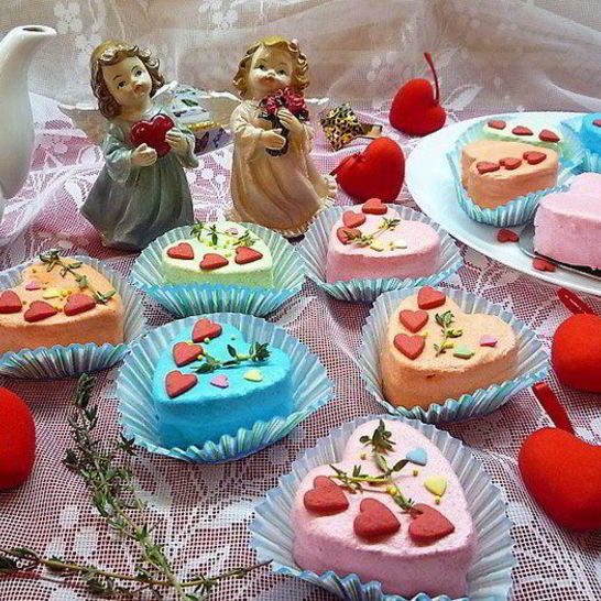 Рецепт пирожные-птифуров миндальных сердечки