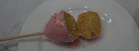 пирожные розовые кейк попсы. Шаг 14