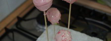 пирожные розовые кейк попсы. Шаг 15