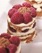 Пирожные с малиной