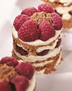 Пирожные с малиной