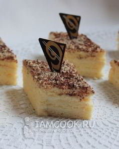 Пирожные с творожным муссом