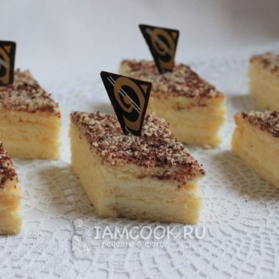 Рецепт пирожных с творожным муссом